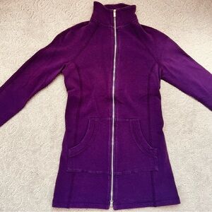 BEBE Sports Vintage Purple Full-Zip long fleece Jacket
